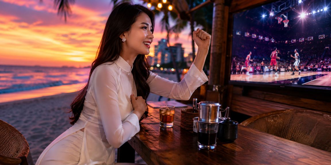 Cá cược bóng rổ tại Đà Nẵng với trang phục truyền thống